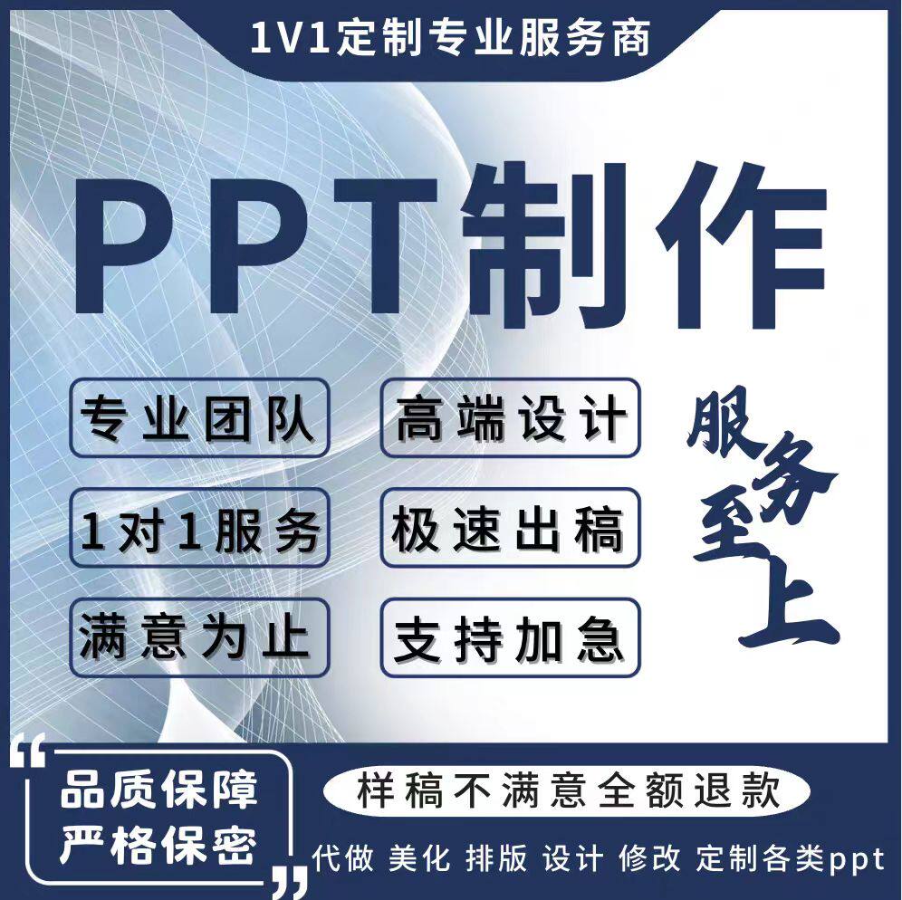 ppt定制作代做美化修改设计优PPT设计