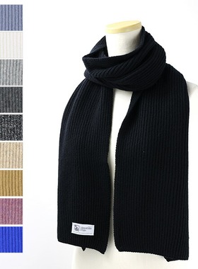 Johnstons of Elgin纯羊绒披肩罗纹围巾秋冬新款CASHMERE RIBBED