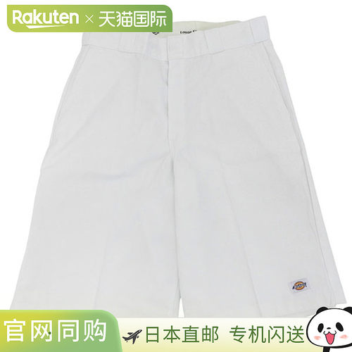 日本直邮Dickies 男士短裤36 码白色宽松版型内缝长 13 英寸42283