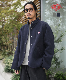 DANTON男士羊毛轻量抓绒立领夹克中长款外套A0715WLP