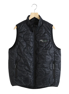 WILD THINGS 男士羽绒背心 双面保护背心 徽标复古户外 WT24121SK