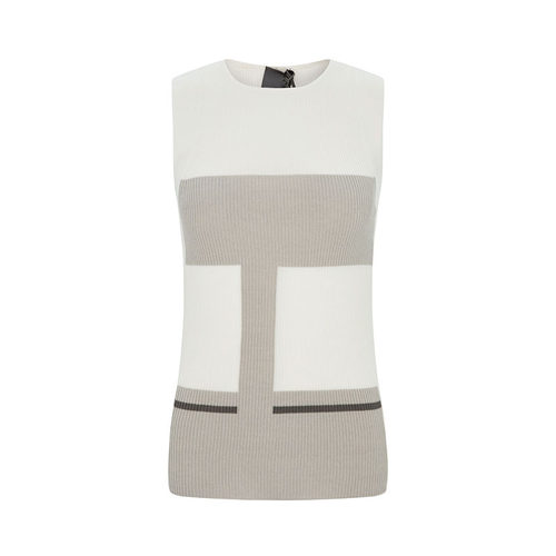 LORENA ANTONIAZZI  春夏新款女士 圆领拼色吊带背心