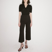 春秋女士百搭九分显瘦长裤 INSPIRE&STORIES 米色休闲直筒裤 绿 黑