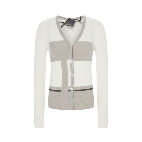 LORENA ANTONIAZZI  春夏 新款女士拼色格子开襟衫