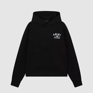 套头休闲连帽衫 宽松长袖 连帽卫衣 logo印花男士 现货AMIRI春夏新品