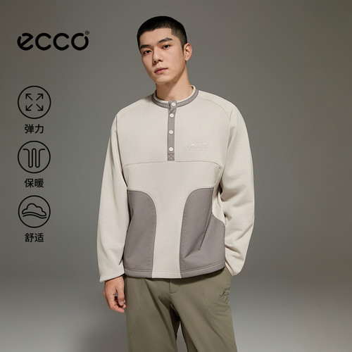 ECCO×白山联名男士保暖抓绒衣