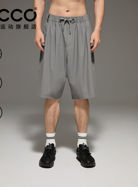 ECCO爱步x白山 26新款运动吸湿速干轻量户外休闲短裤男EW261P037M