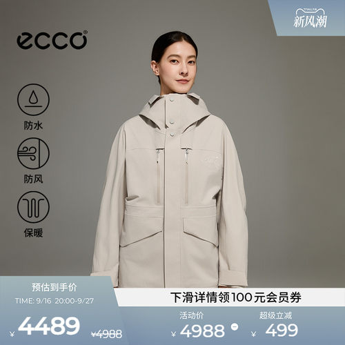 ECCOX白山联名女款防水羽绒衣