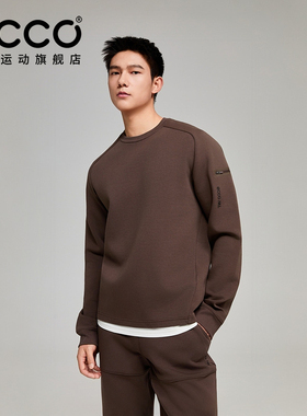 ECCO x NRL联名 26新简约质感宽松卫衣运动休闲外套男EN253SW003