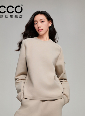 ECCO x NRL联名 26新简约宽松女装卫衣运动休闲上衣女EN253SW003