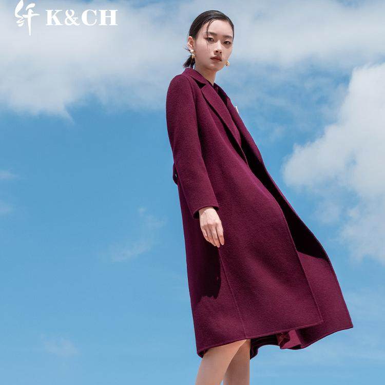Kamp时尚气质双面呢大衣外套