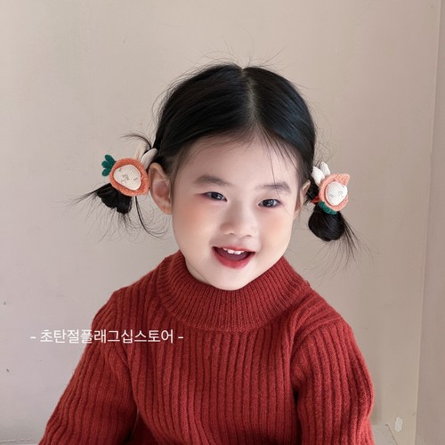 卡通扎发头绳毛绒发圈儿童