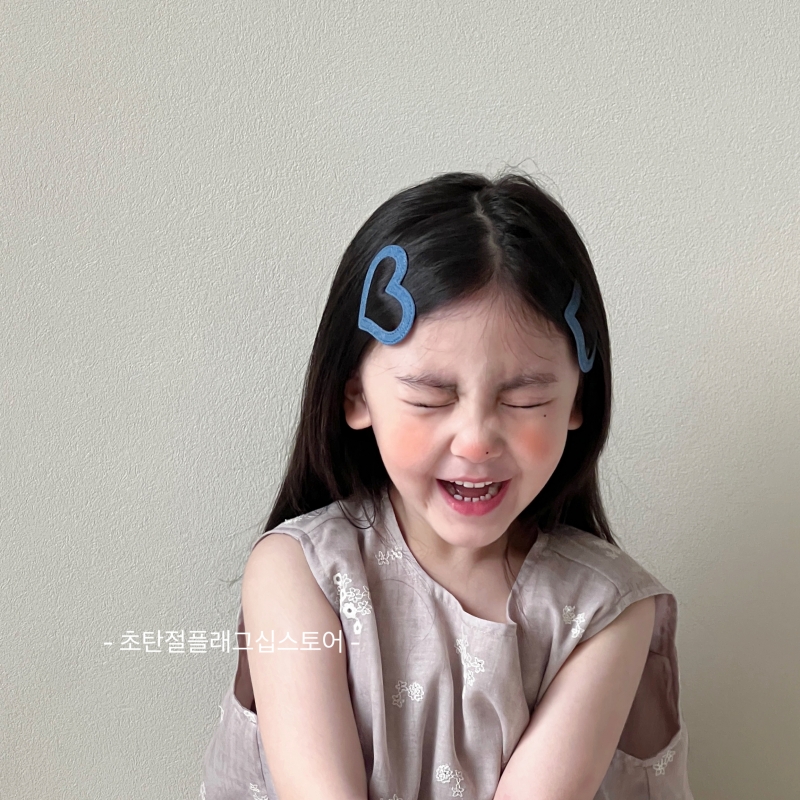 爱心星星儿童侧边刘海碎发夹