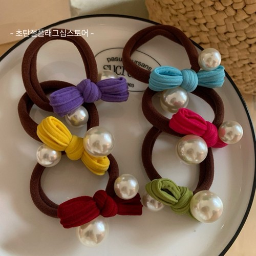 蝴蝶结小女孩扎发皮筋高弹力儿童