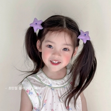 彩色可爱星星儿童发圈小女孩扎马尾头绳韩国洋气公主皮筋女童发饰