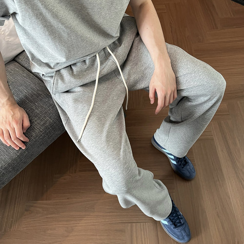 NickTian全松紧腰薄款垂感卫裤