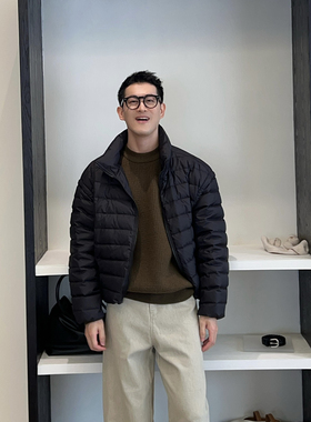 Nick Tian 帽子可拆卸90白鸭绒排骨羽绒服男冬季立领休闲保暖外套