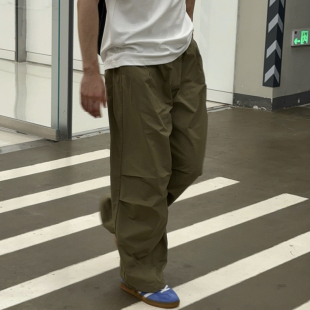 Tian 美式 松紧速干伞兵户外长裤 新款 休闲宽松直筒百搭 男夏季 Nick