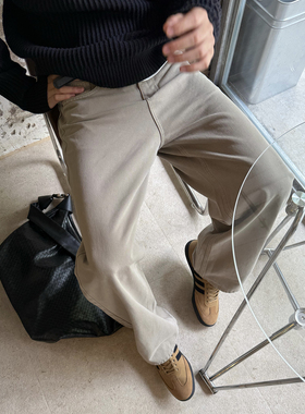 Nick Tian 直筒牛仔裤男秋冬新款百搭基础款宽松简约休闲长裤子