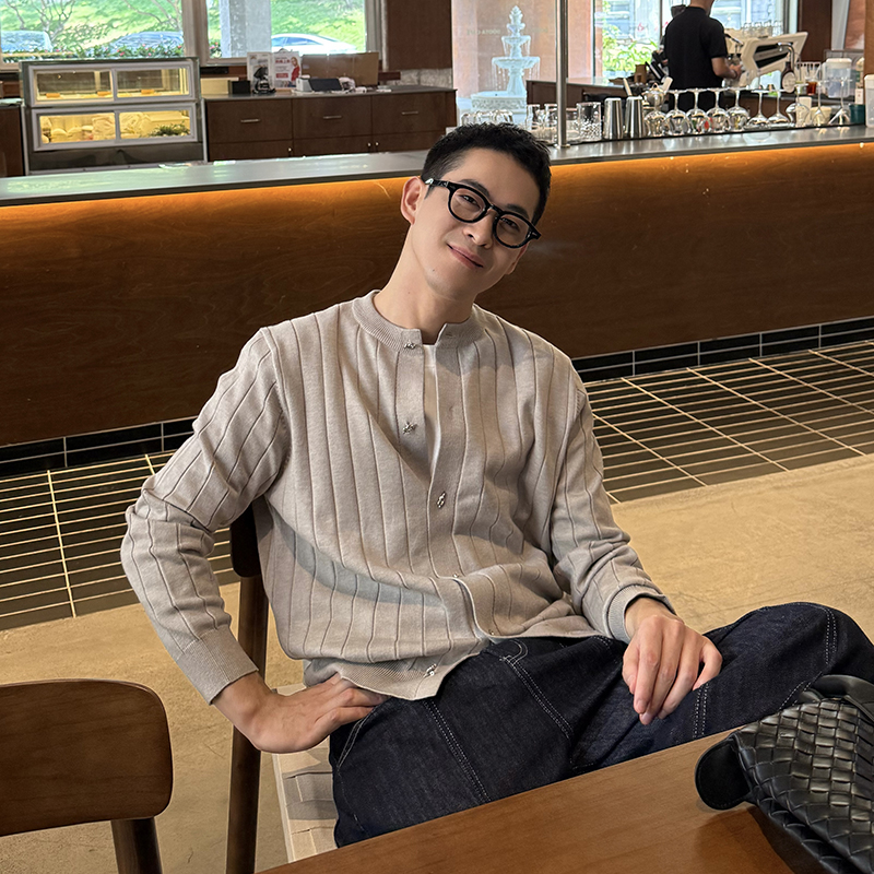 NickTian纯色柔软针织衫毛衣