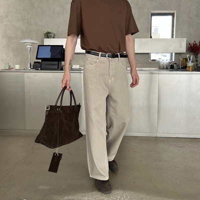 NickTian薄款宽松休闲牛仔裤