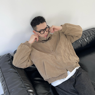 新款 宽松保暖翻领棉服男冬季 休闲加厚毛领棉衣拉链外套 Tian Nick