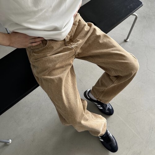 nicktian长裤秋季水洗牛仔裤