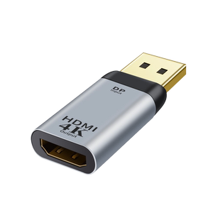 摩可灵dp转hdmi转接头4k高清DisplayPort接口转换器公对母笔记本电脑台式机连显示器投影仪连接线迷你mini