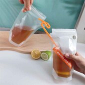 咖啡分装 袋饮料袋 袋外出便携双拉链密封外卖打包袋一次性奶茶包装