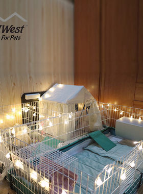 中西【Midwest】 天竺鼠豚鼠荷兰猪专用笼子超大别墅防喷尿室内