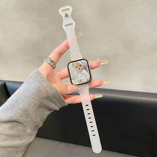 云顶苹果iwatch液态硅胶表带腕带