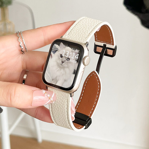 云顶适用小米手环9pro皮质表带