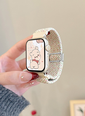 适用红米watch6表带Redmiwatch5手表带redmi4腕带编织回环磁吸小米手环9pro秋冬8pro运动男女替换带云顶创想