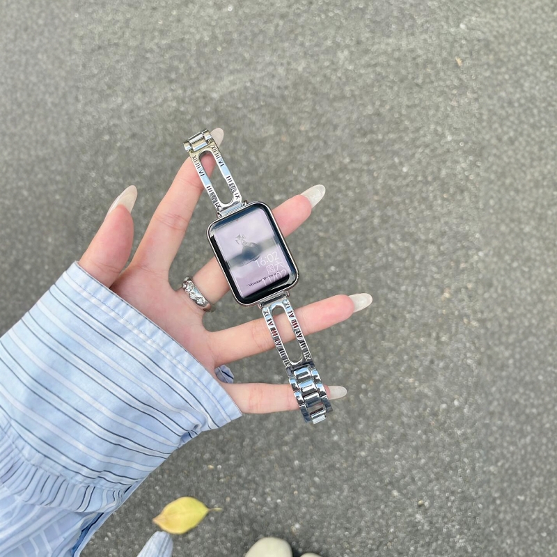 云顶小米手环9pro镂空字母表带链