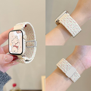 适用vivowatchgt2表带GT编织尼龙磁吸回环vivo智能2手表iQOO WATCH GT快拆石撞色编织透气男女生替换带