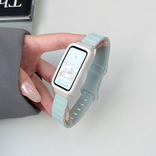 云顶适用华为手环装甲款硅胶表带