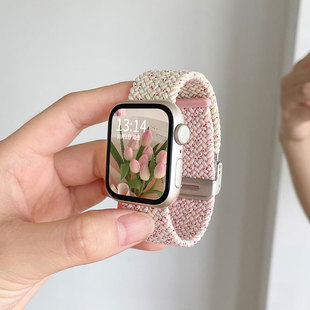 適用OPPO watch4pro手表se表帶尼龍編織腕帶oppowatch3pro智能3