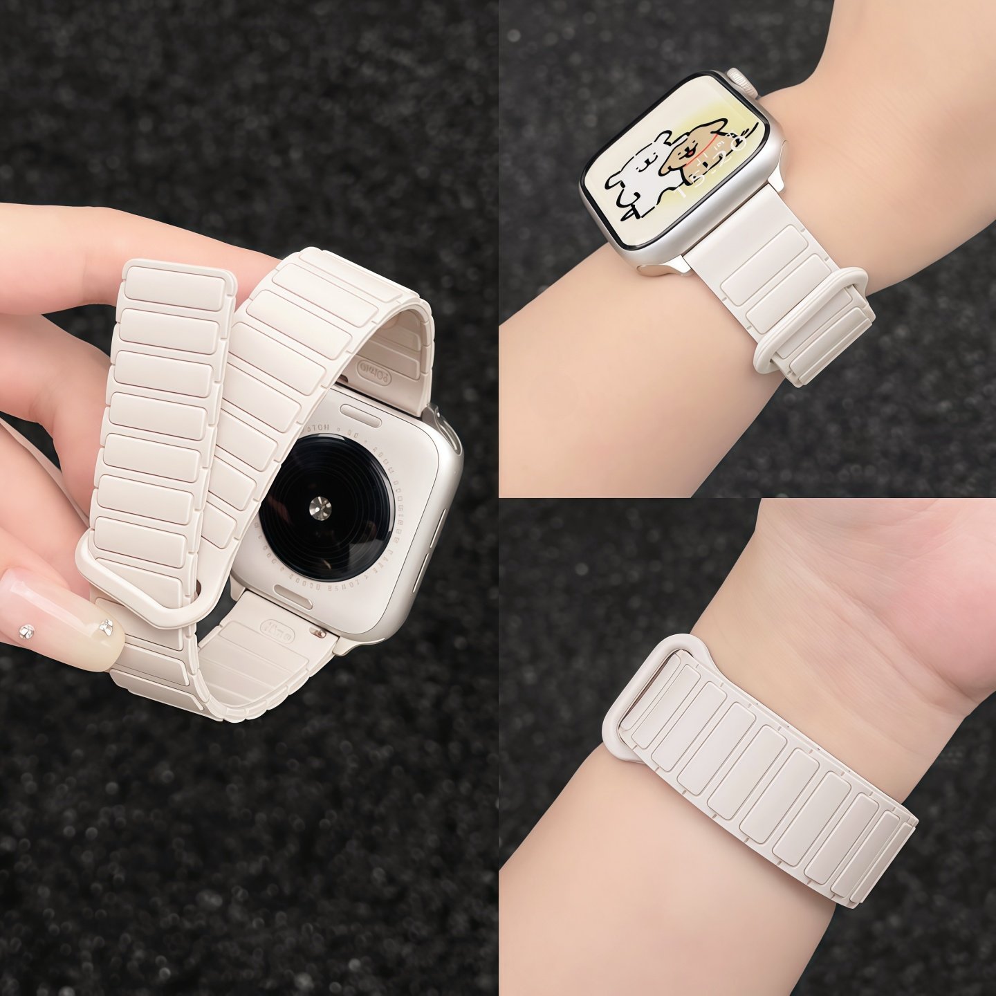 云顶适用小米9pro装甲款硅胶表带