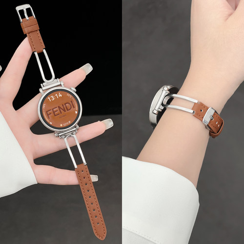 适用oppo watch x3mini表带女款高级感皮质oppox2mini手表带夏天金属表链4pro智能运动s代替换腕带小众se