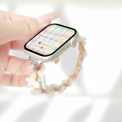 云顶适用华为fit4蝴蝶手绳女表带