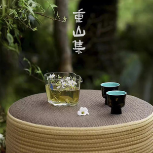 现代简约公道杯手工耐热玻璃功夫茶具家用茶海分茶器匀杯茶道