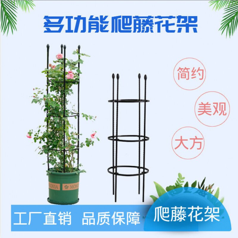 花支柱单个攀爬架架庭院简易创意花架简约支架园艺绿箩现代落地式 中智甄选