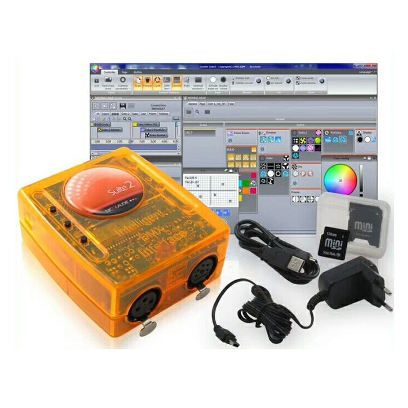 Sunlite suite2 FC usb电脑控制器sunlite FC灯光控台DMX1536软件
