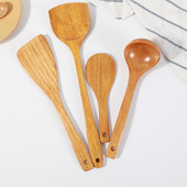 何适家居柯木锅铲木铲炒菜铲子不粘锅厨房用具厨具套装 汤勺