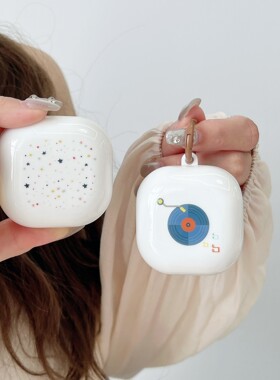 适用三星Samsung Galaxy Buds FE无线蓝牙耳机保护套ins个性可爱少女简约白色buds 2pro分体软壳外壳budspro