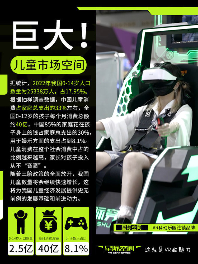 新品vr双人游戏设备虚拟现实VR体验馆电玩城儿童娱乐设施星际空间