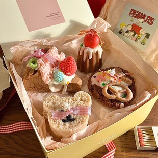 甜品香薰蜡烛礼盒实用生日礼物送女生闺蜜女朋友 520情人节毕业礼