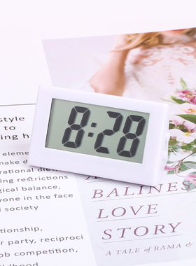 桌面时钟创意台钟学生考试小钟表静音台式摆件电子表迷你电子钟