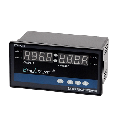 皓仪KCM-XJ21WRS两路PID温控仪2通道智能调节温差报警配RS485通讯