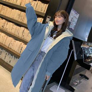 棉服女2025新款棉衣女中长款学生宽松韩版面包服加厚过膝棉袄外套